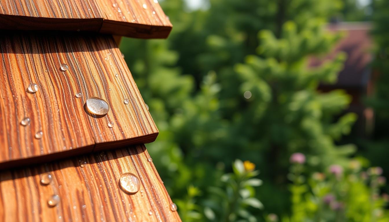 Does cedar roofing have tannins in it